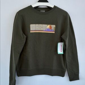 Marmot Women’s Montane Crew Sweatshirt Crewneck Sweater Nori Olive Green Large